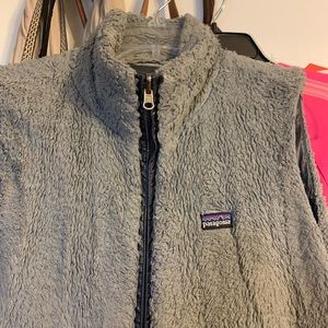 Patagonia vest. Gray and reversible